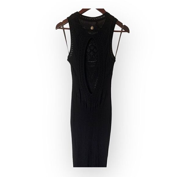 Roberto Cavalli Extra long knitted black sleeveless gown, NWT - Picture 5 of 7